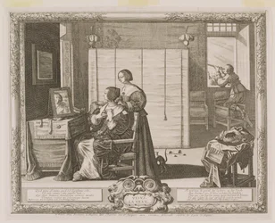 Gezicht, gegraveerd door de kunstenaar, ca. 1630-40